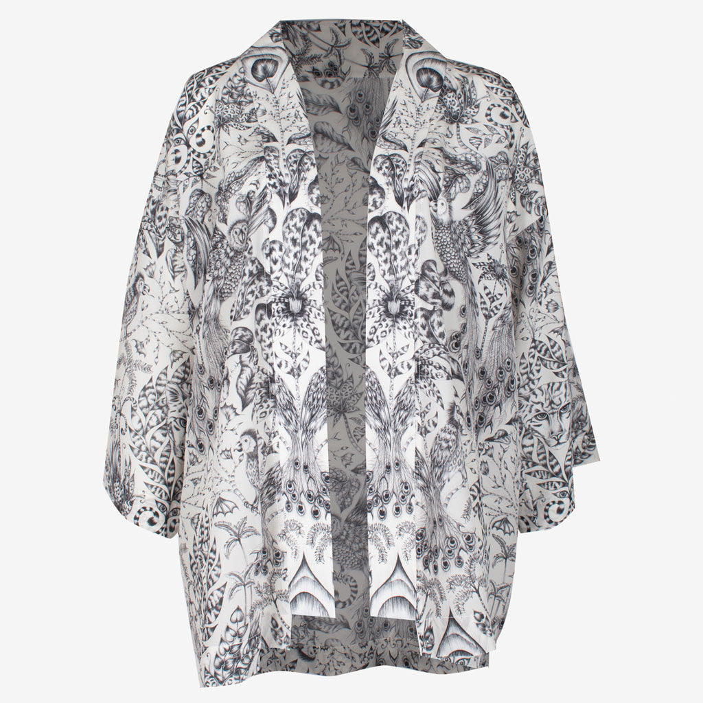 Amazon Short Silk Kimono