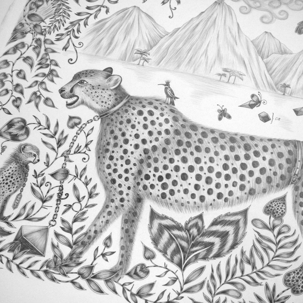 Cheetah Silk Chiffon Scarf