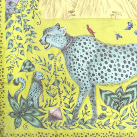 Cheetah Silk Chiffon Scarf