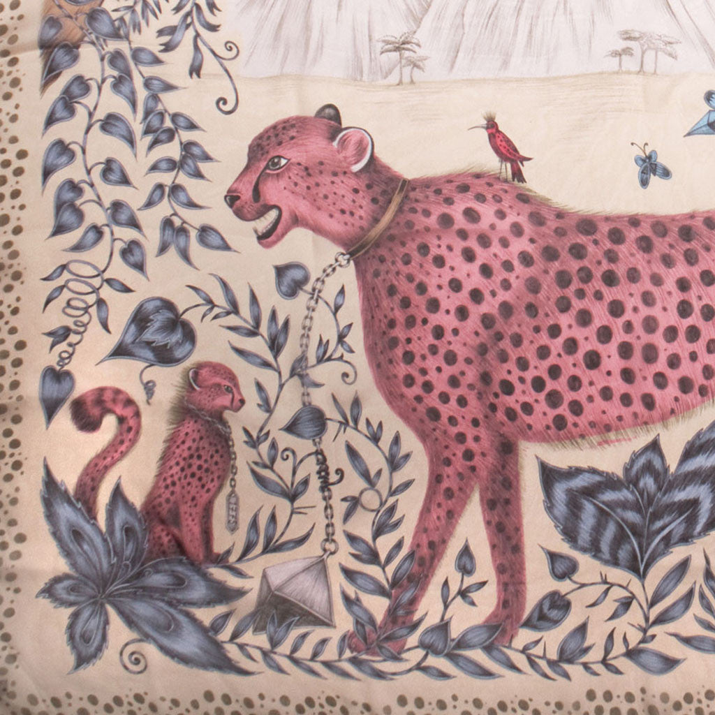 Cheetah Silk Chiffon Scarf