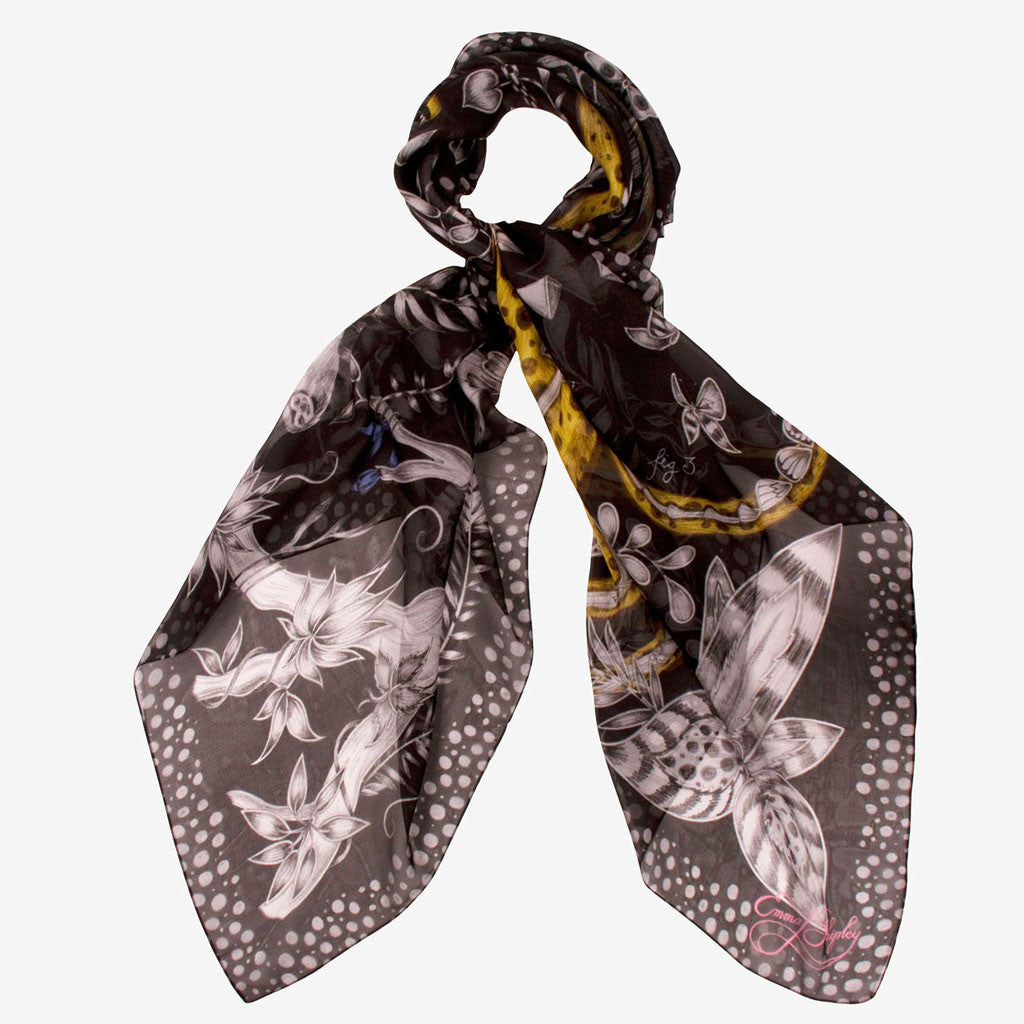 Cheetah Silk Chiffon Scarf