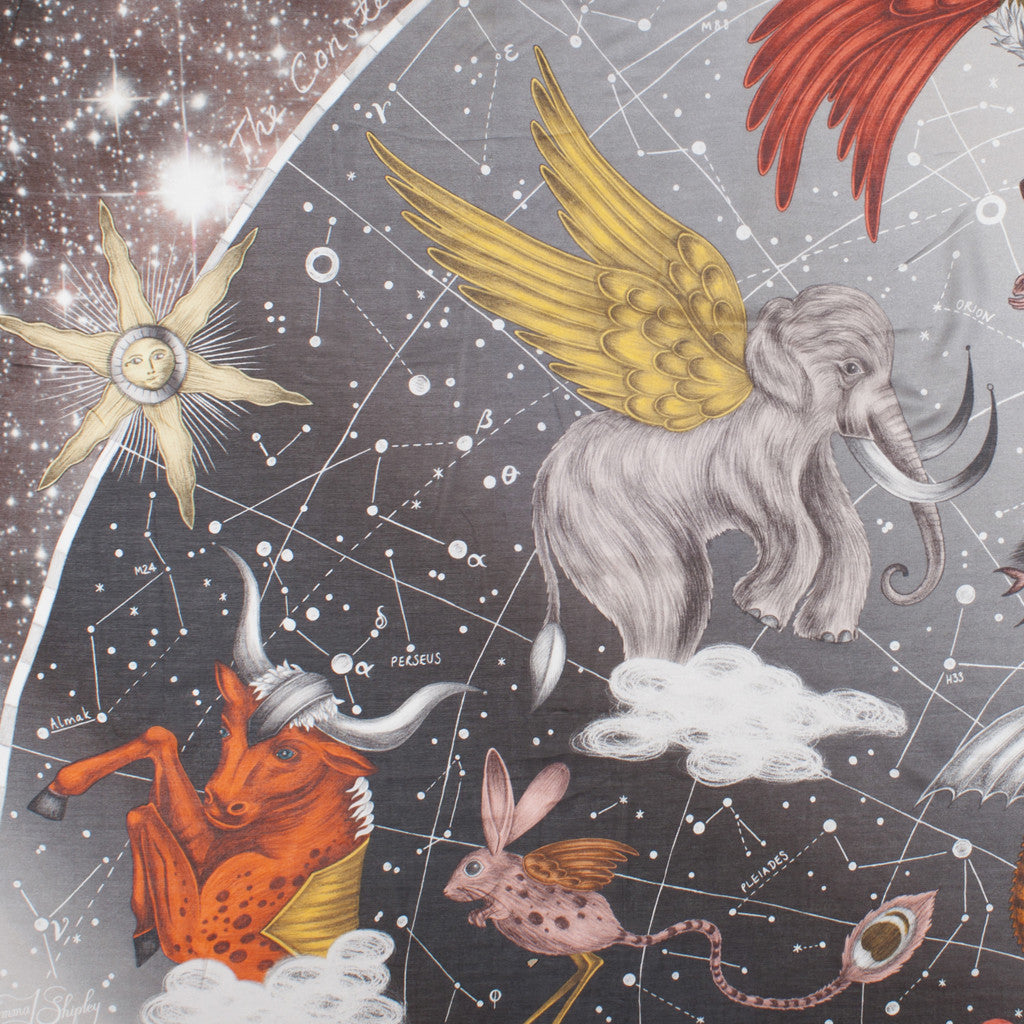 Constellation Silk Chiffon Scarf