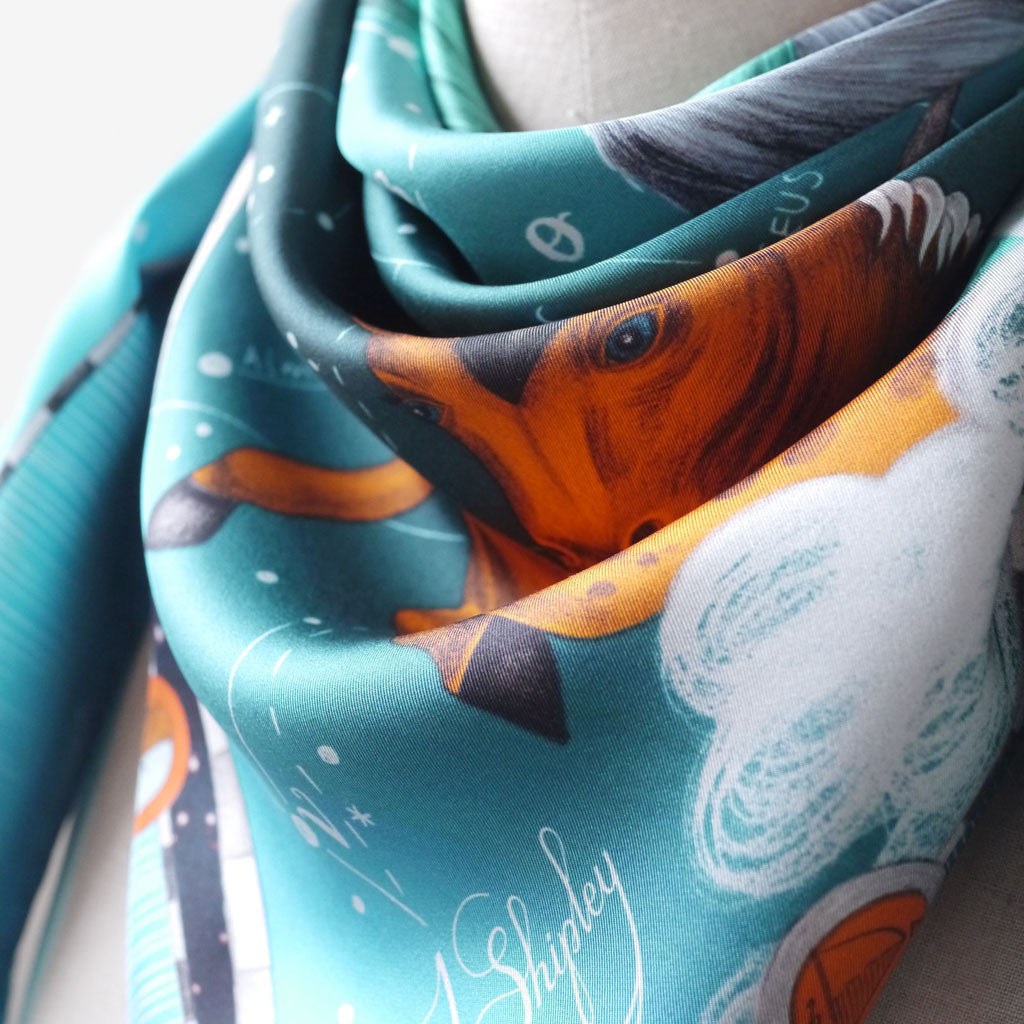 Constellation Silk Twill Scarf