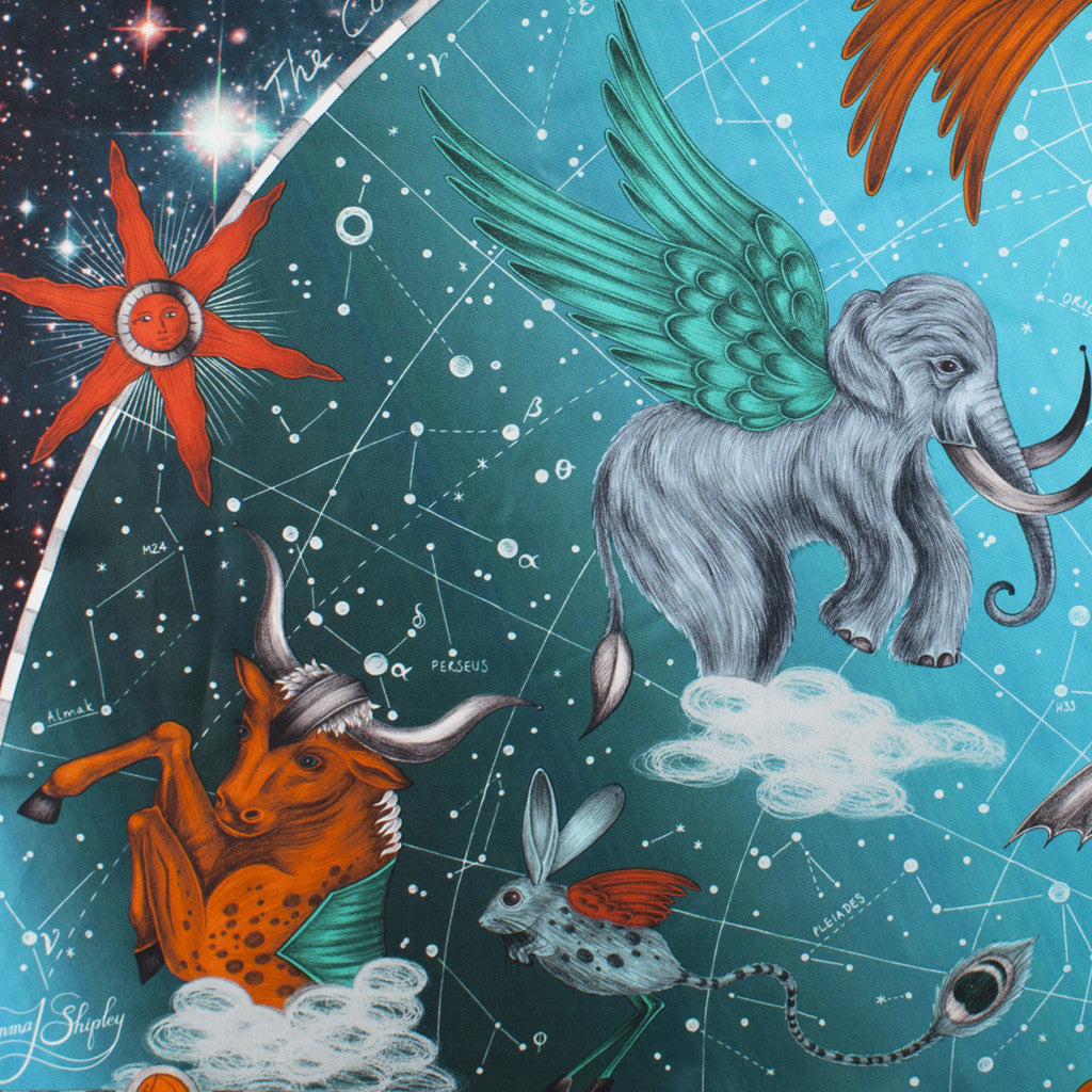 Constellation Silk Twill Scarf