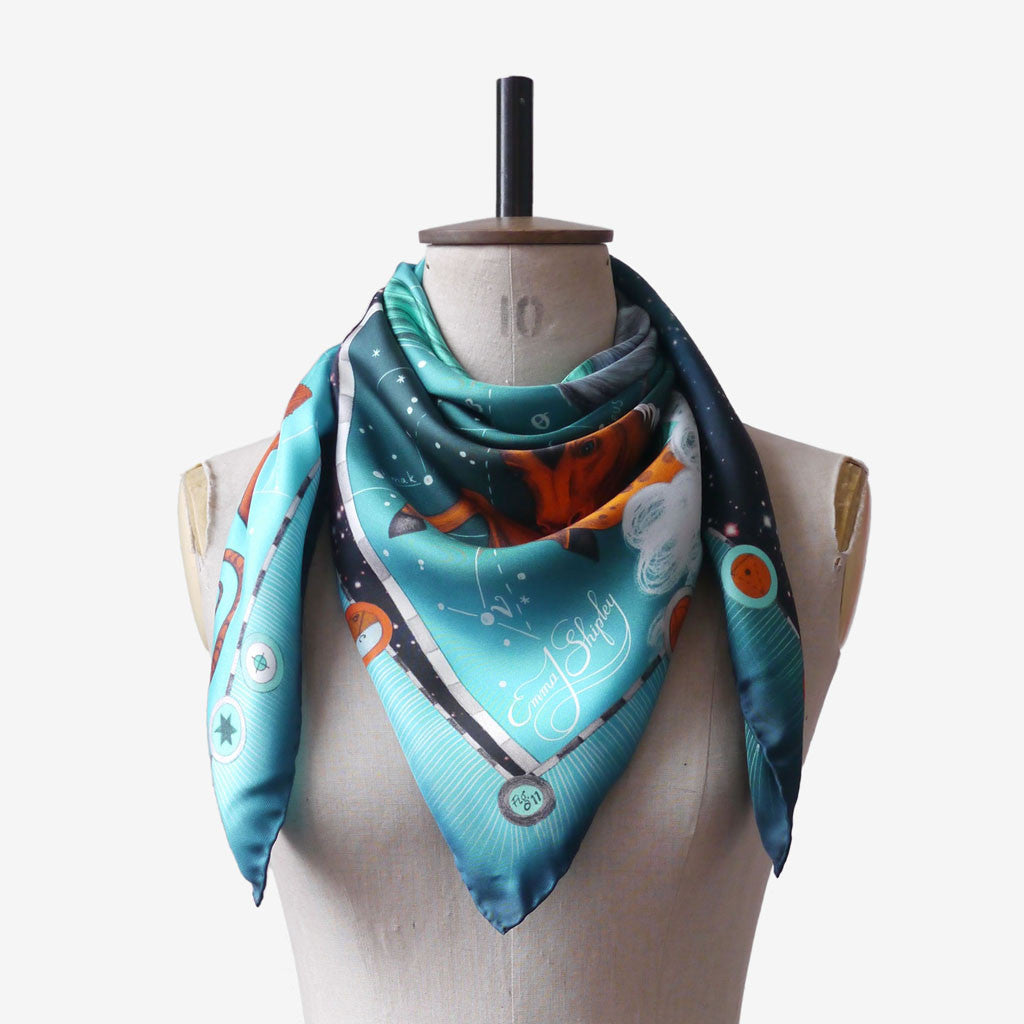 Constellation Silk Twill Scarf