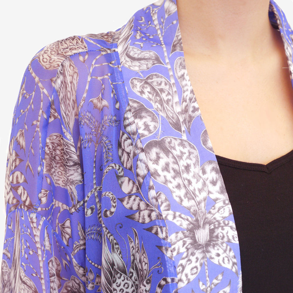 Amazon Long Silk Kimono