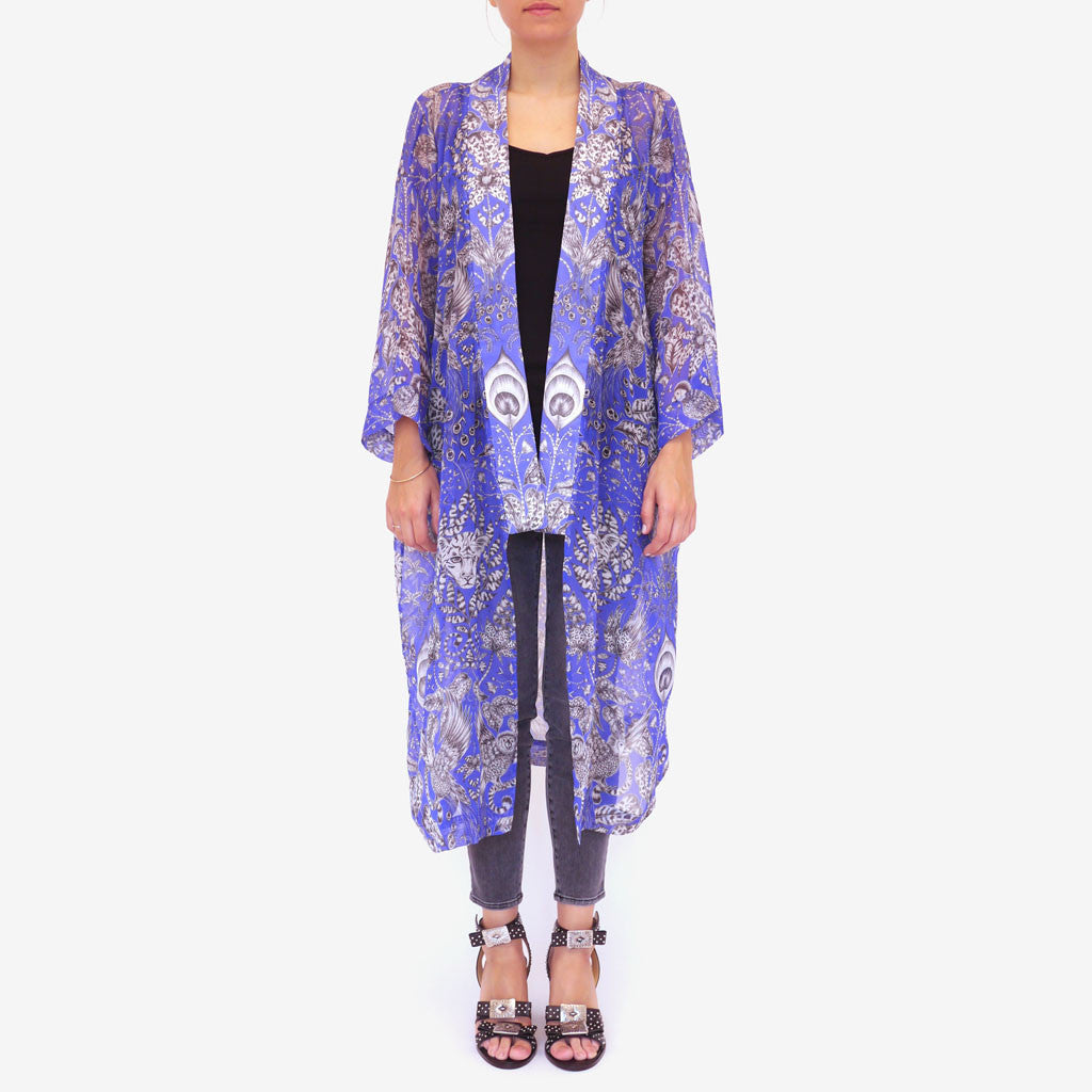 Amazon Long Silk Kimono