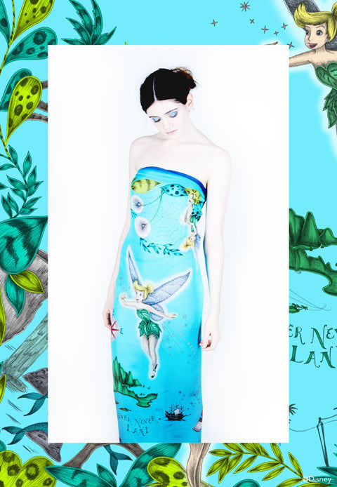 Disney Tinker Bell Silk Chiffon Scarf