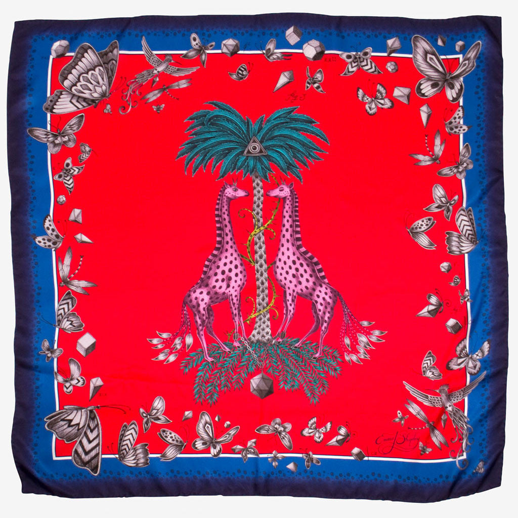 Giraffe Classic Silk Scarf