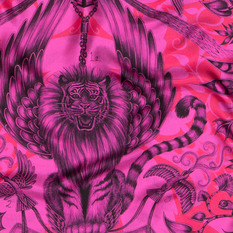 Rousseau Double Printed Silk Scarf