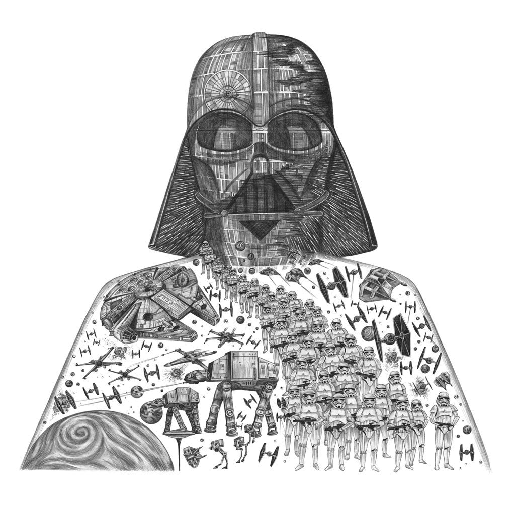 Vader Mini Print - Black Frame