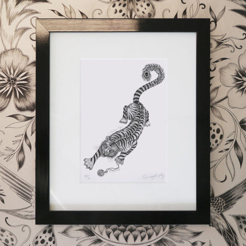 Panthera Tigris Mini Print - Black Frame