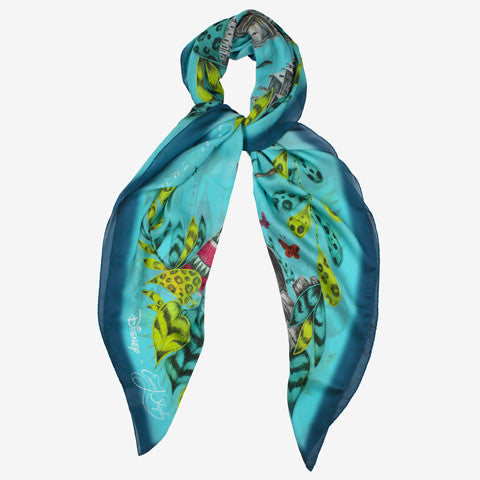 Disney Tinker Bell Silk Chiffon Scarf