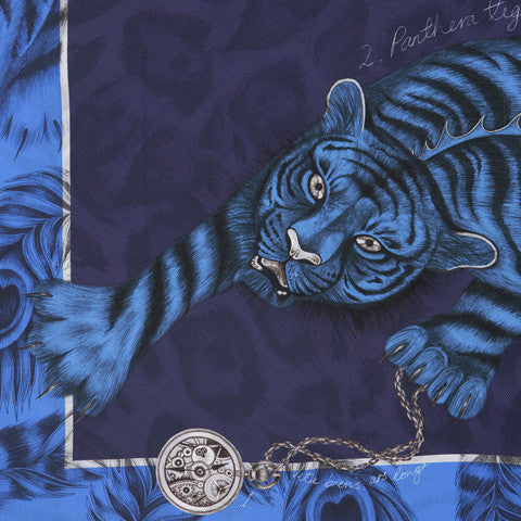 Tigris Double Printed Silk Scarf