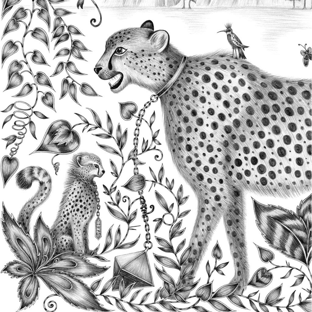 Cheetah Mini Print - White Frame