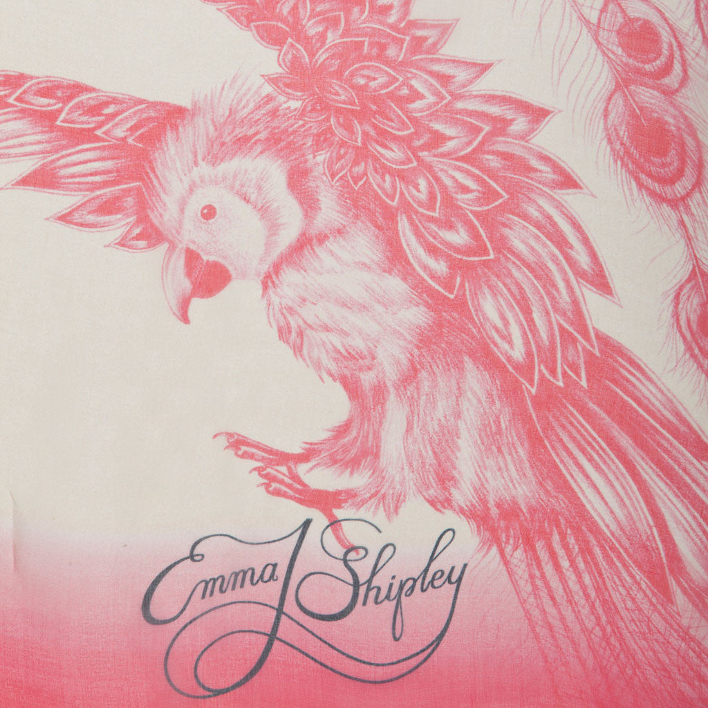 Parrot Silk Chiffon Scarf