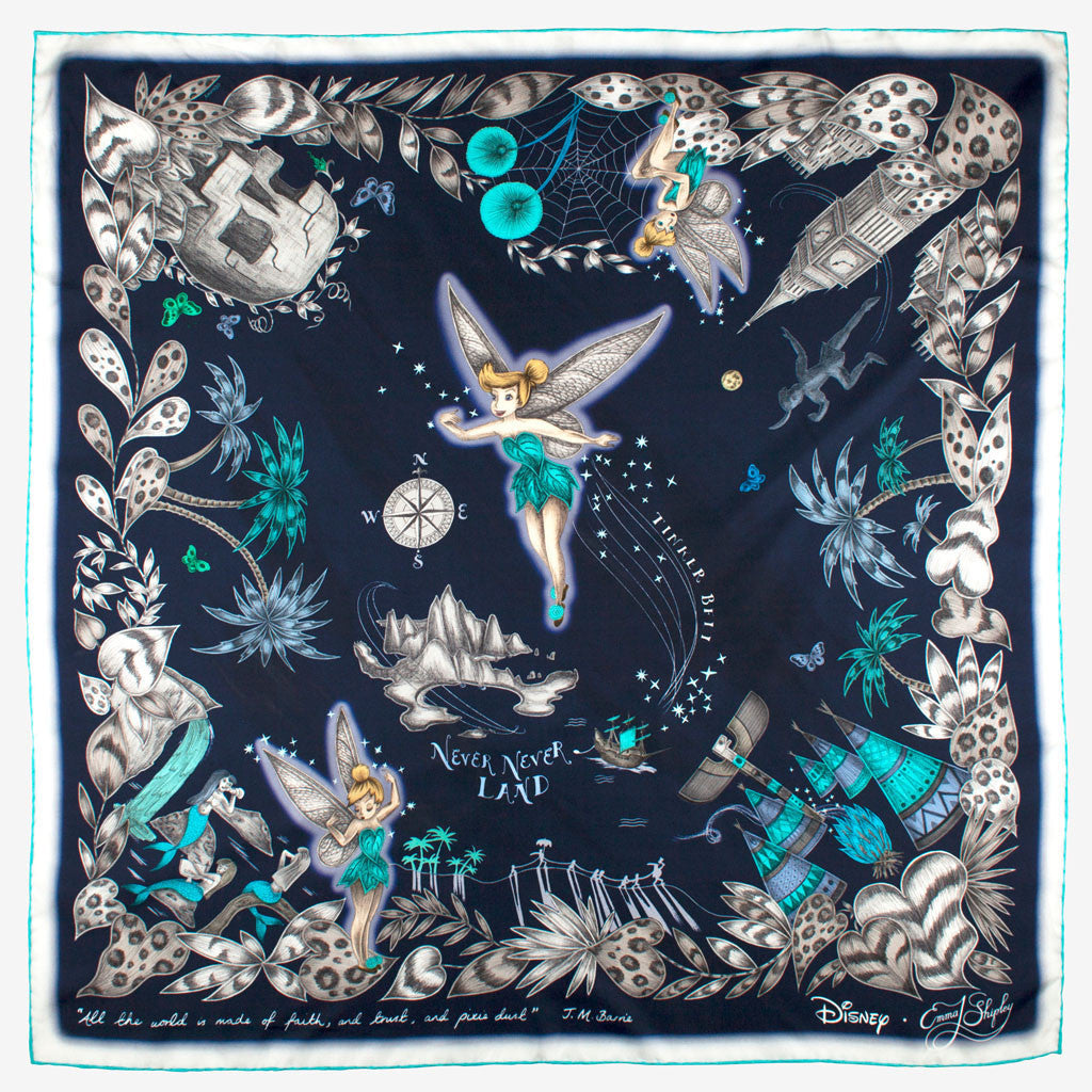 Disney Tinker Bell Classic Silk Scarf