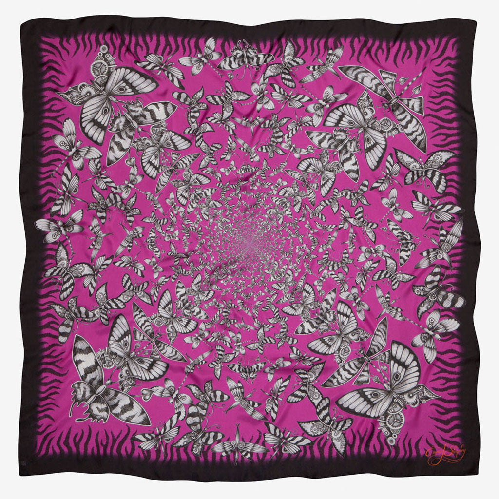 Papilio Silk Chiffon Scarf