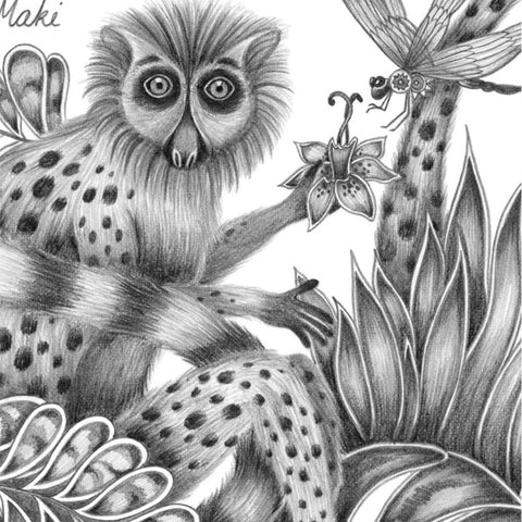 Maki Mococo Mini Print - Black Frame